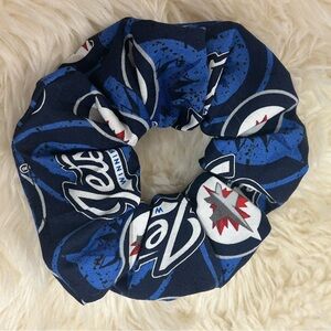 NEW Handmade NHL Winnipeg Jets Hair Scrunchie